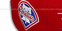 Phillies SAILTIP SNAPBACK Red-Royal Hat by New Era - 3rd View