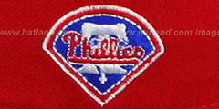 Phillies STAR STUDDED Red Fitted Hat by New Era - 3rd View