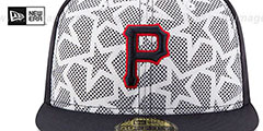 Pirates 2016 JULY 4TH STARS N STRIPES Fitted Hat by New Era - 3rd View