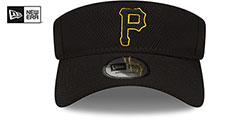 Pirates 2022 BATTING PRACTICE VISOR Black by New Era - 3rd View