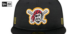 Pirates 2024 ALTERNATE CLUBHOUSE Heather Black Fitted Hat by New Era - 3rd View