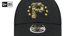 Pirates 2024 ARMED FORCES STARS N STRIPES STRETCH SNAP Hat by New Era - 3rd View