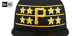 Pirates 2024-25 BATTING PRACTICE Fitted Hat by New Era - 3rd View