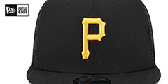 Pirates TEAM-BASIC TRUCKER SNAPBACK Black Hat by New Era - 3rd View