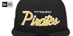 Pirates TEAM-SCRIPT SNAPBACK Black Hat by New Era - 3rd View