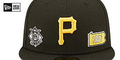 Pirates TRIPLE THREAT IDENTITY Black Fitted Hat by New Era - 3rd View