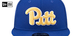 Pittsburgh TEAM-BASIC TRUCKER SNAPBACK Royal Hat by New Era - 3rd View