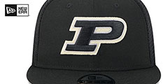 Purdue TEAM-BASIC TRUCKER SNAPBACK Black Hat by New Era - 3rd View