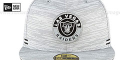 Raiders 2020 ONFIELD STADIUM Heather Grey Fitted Hat by New Era - 3rd View