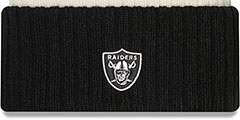 Raiders 2022 NFL SIDELINE Knit Beanie Hat by New Era - 3rd View