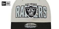 Raiders 2023 NFL DRAFT FLEX Stone-Black Hat by New Era - 3rd View