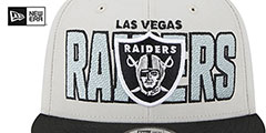 Raiders 2023 NFL DRAFT SNAPBACK Stone-Black Hat by New Era - 3rd View