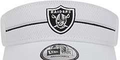 Raiders 2023 NFL TRAINING CAMP VISOR White by New Era - 3rd View