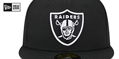 Raiders 2023 ONFIELD CRUCIAL CATCH Fitted Hat by New Era - 3rd View