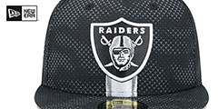 Raiders 2024 NFL SIDELINE Black Fitted Hat by New Era - 3rd View