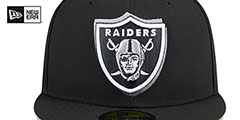 Raiders 2024 NFL DRAFT Black Fitted Hat by New Era - 3rd View