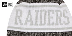 Raiders BANNER Knit Beanie Hat by New Era - 3rd View