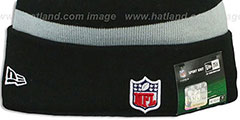 Raiders BCA CRUCIAL CATCH Knit Beanie Hat by New Era - 3rd View