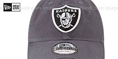 Raiders CORE-CLASSIC STRAPBACK Charcoal Hat by New Era - 3rd View