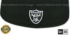 Raiders GOTHIC TEAM-BASIC Black-Grey Fitted Hat by New Era - 3rd View