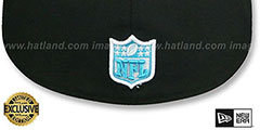 Raiders MIAMI VICE RAIDER-NATION Black-Beetroot Fitted Hat by New Era - 3rd View