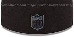 Raiders NFL TEAM-BASIC FADEOUT Black Fitted Hat by New Era - 3rd View