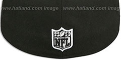 Raiders NFL TEAM-BASIC Black-White Fitted Hat by New Era - 3rd View