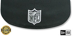 Raiders NFL TEAM-BASIC Charcoal-White Fitted Hat by New Era - 3rd View