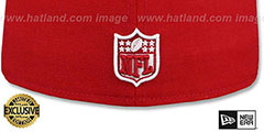 Raiders NFL TEAM-BASIC Red-White Fitted Hat by New Era - 3rd View