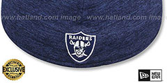 Raiders NFL TEAM-SCRIPT Light Navy Shadow Tech Fitted Hat by New Era - 3rd View