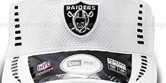 Raiders NFL TRAINING White Visor by New Era - 3rd View