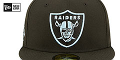 Raiders SB XVII CLOUD-UNDER Black Fitted Hat by New Era - 3rd View