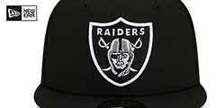 Raiders SUPER BOWL XVIII SIDE-PATCH Black Fitted Hat by New Era - 3rd View