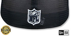 Raiders TEAM-BASIC TRUCKER Navy-White Fitted Hat by New Era - 3rd View