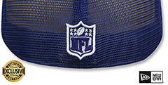 Raiders TEAM-BASIC TRUCKER Royal-White Fitted Hat by New Era - 3rd View