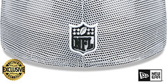 Raiders TEAM-BASIC TRUCKER White Fitted Hat by New Era - 3rd View