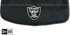 Raiders TEAM-SCRIPT VELOUR Black Fitted Hat by New Era - 3rd View