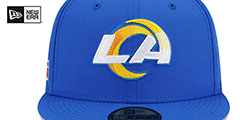 Rams 1990 PRO BOWL SIDE-PATCH Royal Fitted Hat by New Era - 3rd View