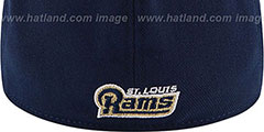 Rams 2014 NFL DRAFT FLEX Navy Hat by New Era - 3rd View