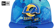 Rams 2022 NFL SIDELINE TIE-DYE SNAPBACK Hat by New Era - 3rd View