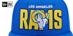 Rams 2023 NFL DRAFT Royal Fitted Hat by New Era - 3rd View