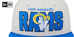 Rams 2023 NFL DRAFT SNAPBACK Stone-Royal Hat by New Era - 3rd View