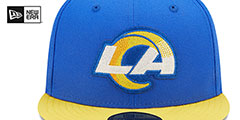 Rams LETTERMAN SIDE-PATCH Fitted Hat by New Era - 3rd View