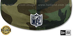 Rams NFL TEAM-BASIC Army Camo Fitted Hat by New Era - 3rd View