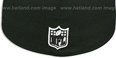 Rams SCRIPT TEAM-BASIC Black-White Fitted Hat by New Era - 3rd View