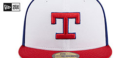 Rangers 2024-25 BATTING PRACTICE Fitted Hat by New Era - 3rd View