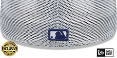 Rangers BATTING PRACTICE TRUCKER White Fitted Hat by New Era - 3rd View