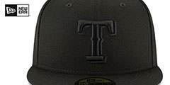 Rangers BLACKOUT Fitted Hat by New Era - 3rd View