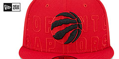 Raptors 2023 NBA DRAFT Red Fitted Hat by New Era - 3rd View