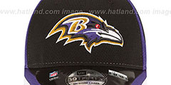 Ravens 2014 NFL TRAINING FLEX Black Hat by New Era - 3rd View